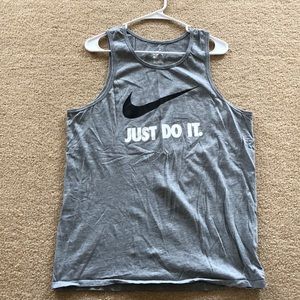 Gray Nike tank
